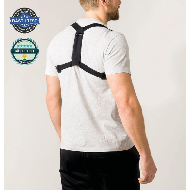 SWEDISH POSTURE Holdningskorrigerende støtte Flexi One-Size Sort i gruppen SPORT, FRITID & HOBBY / Træningsredskaber / Holdningsstøtte og genoptræning hos TP E-commerce Nordic AB (C00507)