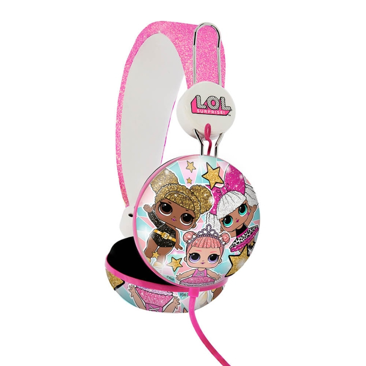 Høretelefoner On-Ear Dome Tween 90dB Glitter Glam i gruppen HJEMMEELEKTRONIK / Lyd & billede / Hovedtelefoner & Tilbehør / Hovedtelefoner hos TP E-commerce Nordic AB (C00541)