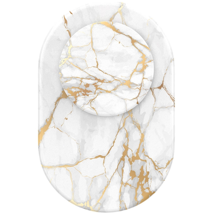 POPSOCKETS PopGrip for Magsafe Rose Gold Lutz Marble i gruppen SMARTPHONES & TABLETS / Øvrigt tilbehør / Popsockets hos TP E-commerce Nordic AB (C00708)