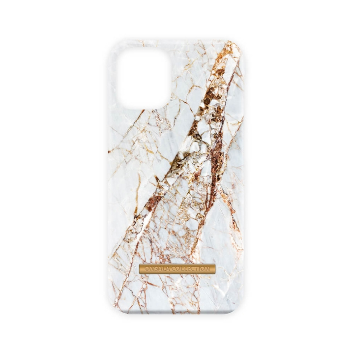 ONSALA COLLECTION Mobil Cover Soft White Rhino Marble iPhone 13 Mini i gruppen SMARTPHONES & TABLETS / Mobil Beskyttelse / Apple / iPhone 13 Mini / Cover hos TP E-commerce Nordic AB (C00725)