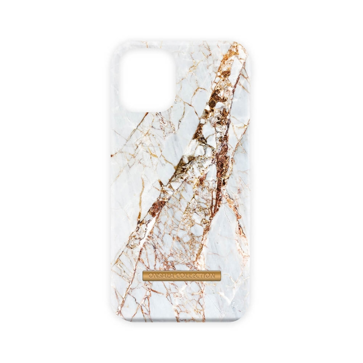 Onsala COLLECTION Mobilskal Soft White Rhino Marble iPhone 13 Mini i gruppen SMARTPHONES & TABLETS / Mobil Beskyttelse / Apple / iPhone 13 Mini / Cover hos TP E-commerce Nordic AB (C00725)