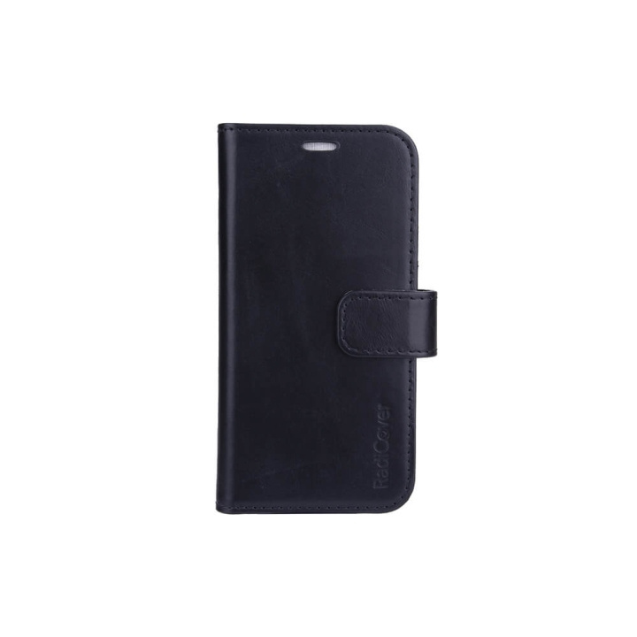 RADICOVER Strålingsbeskyttende Wallet Læder iPhone 13 Mini 2in1 Exclusive RFID Sort i gruppen SMARTPHONES & TABLETS / Mobil Beskyttelse / Apple / iPhone 13 Mini / Cover hos TP E-commerce Nordic AB (C00732)