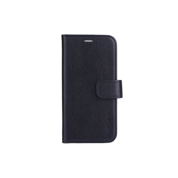 RADICOVER Strålingsbeskyttende Wallet PU iPhone 13 Mini Flipcover RFID Sort i gruppen SMARTPHONES & TABLETS / Mobil Beskyttelse / Apple / iPhone 13 Mini / Cover hos TP E-commerce Nordic AB (C00733)