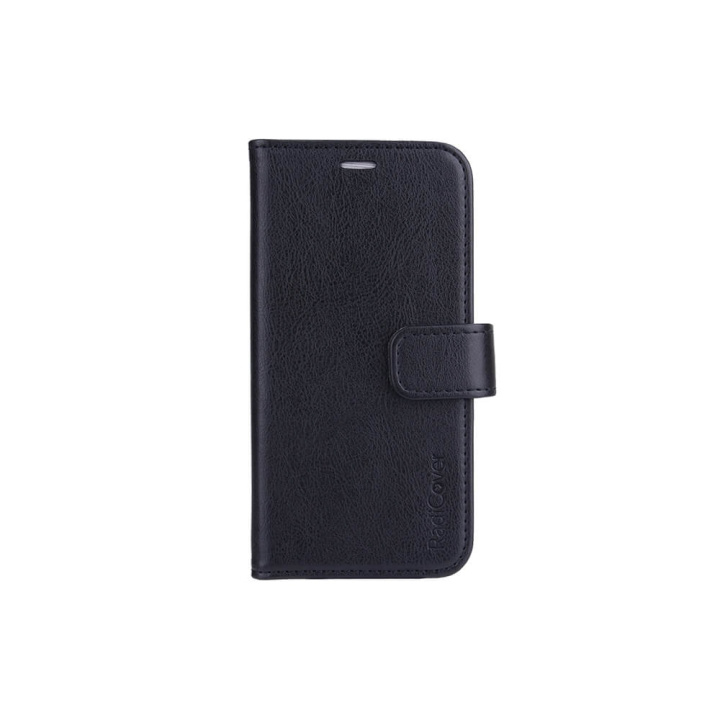 Radicover Strålningsskydd Mobilfodral PU iPhone 13 Mini Flipcover Svart RFID i gruppen SMARTPHONES & TABLETS / Mobil Beskyttelse / Apple / iPhone 13 Mini / Cover hos TP E-commerce Nordic AB (C00733)