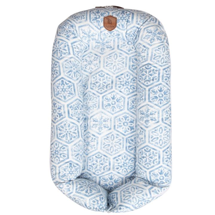 EcoViking Babynest Mediterranean Blue i gruppen LEGETØJ, BØRN & BABY / Børnetekstiler / Babynest hos TP E-commerce Nordic AB (C00766)