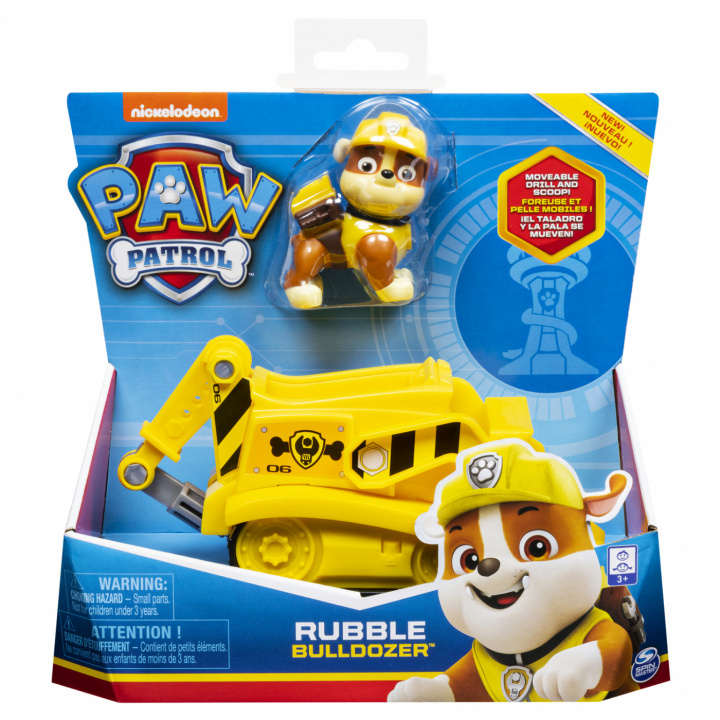 Paw Patrol Basic Vehicle Rubble i gruppen LEGETØJ, BØRN & BABY / Legetøj / Legetøjsbiler hos TP E-commerce Nordic AB (C00806)