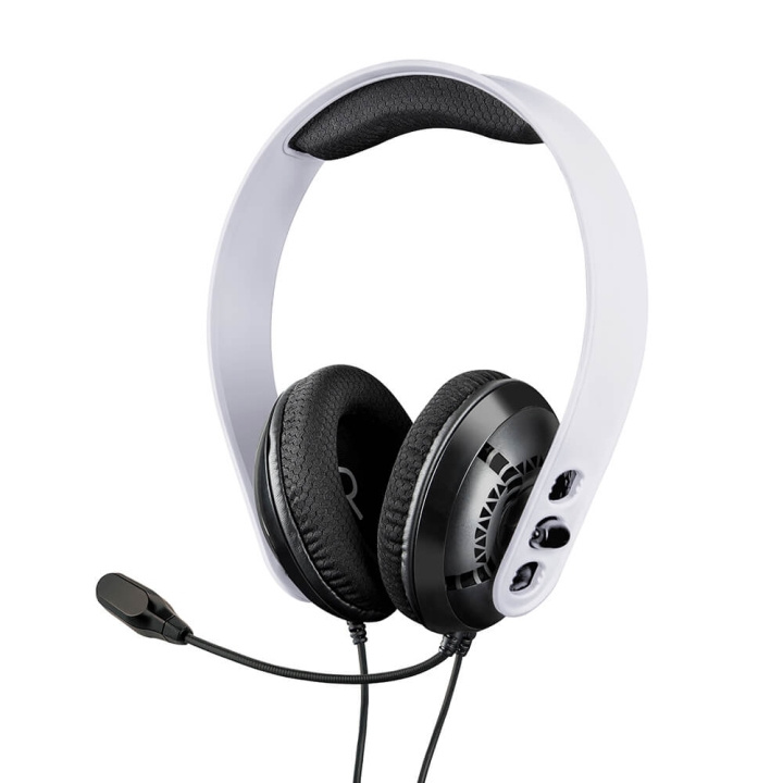 Raptor Headset PS4/PS5 Hvid i gruppen HJEMMEELEKTRONIK / Spilkonsoller og tilbehør / Sony PlayStation 5 / Tilbehør hos TP E-commerce Nordic AB (C00836)