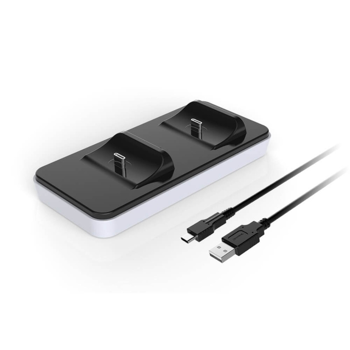 Raptor Laddare för Handkontroll Dual PS5 i gruppen HJEMMEELEKTRONIK / Spilkonsoller og tilbehør / Sony PlayStation 5 / Tilbehør hos TP E-commerce Nordic AB (C00840)