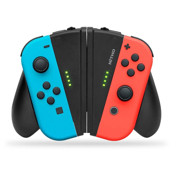 NITHO Joy-Con V-Grip Nintendo Switch i gruppen HJEMMEELEKTRONIK / Spilkonsoller og tilbehør / Nintendo Switch / Tilbehør hos TP E-commerce Nordic AB (C00846)