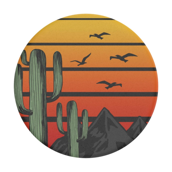 PopSockets Saguaro Sunset Removable Grip with Standfunction i gruppen SMARTPHONES & TABLETS / Øvrigt tilbehør / Popsockets hos TP E-commerce Nordic AB (C01388)