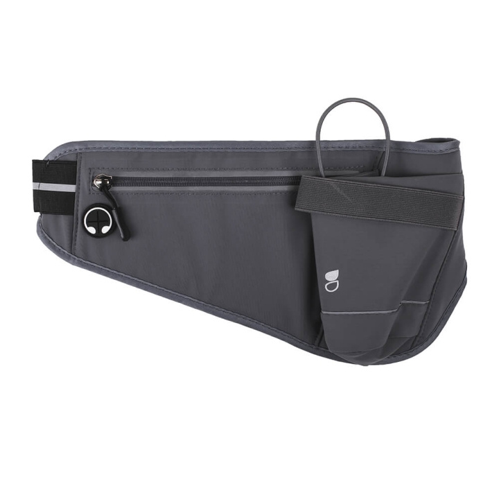 Gear Sport Midjebälte Premium Universal Grå Ficka för Mobil och Vattenflaska i gruppen SPORT, FRITID & HOBBY / Træningsredskaber / Træningstilbehør hos TP E-commerce Nordic AB (C01391)