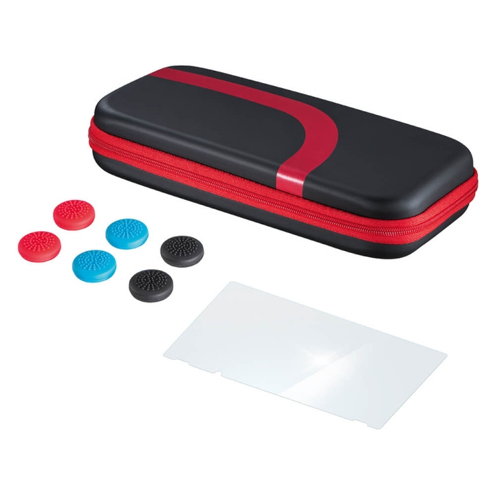 Hama Set for Nintendo Switch Black/Red i gruppen HJEMMEELEKTRONIK / Spilkonsoller og tilbehør / Nintendo Switch / Tilbehør hos TP E-commerce Nordic AB (C01417)