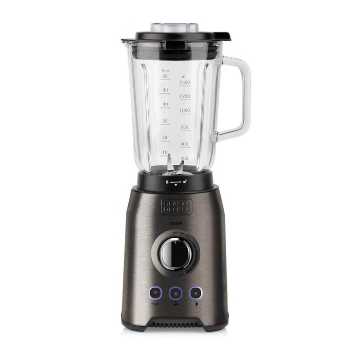 BLACK+DECKER Blender 1200W Brushed i gruppen HJEM, HUS & HAVE / Husholdningsapparater / Foodprocessor og køkkenassistenter / Mixer & Blender hos TP E-commerce Nordic AB (C01488)