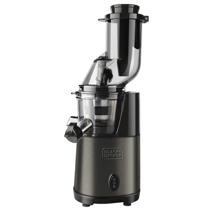 BLACK+DECKER Slow Juicer BXJE200E Børstet Rustfrit Stål i gruppen HJEM, HUS & HAVE / Husholdningsapparater / Vand & Juice / Juicepresser hos TP E-commerce Nordic AB (C01492)