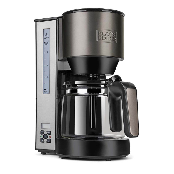 BLACK+DECKER Kaffemaskine LCD Timer 1000W i gruppen HJEM, HUS & HAVE / Husholdningsapparater / Kaffe og espresso / Kaffemaskiner hos TP E-commerce Nordic AB (C01497)