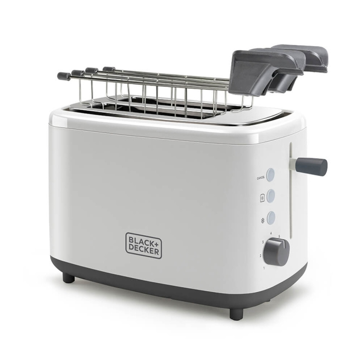 BLACK+DECKER Brødrister 2-Skiver Hvid i gruppen HJEM, HUS & HAVE / Husholdningsapparater / Brødristere & Sandwich Makers / Brødristere hos TP E-commerce Nordic AB (C01501)