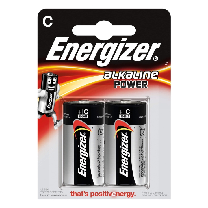 Energizer Batteri C/LR14 Alkaline Power 2-pak i gruppen HJEMMEELEKTRONIK / Batterier og opladere / Batterier / Andet hos TP E-commerce Nordic AB (C01578)