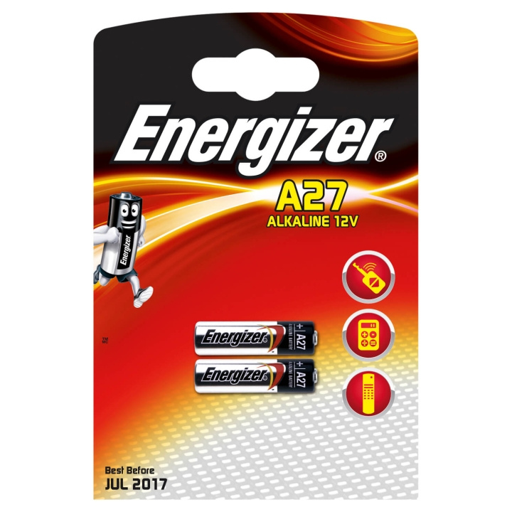 Energizer Batteri A27 Alkaline 2-pak i gruppen HJEMMEELEKTRONIK / Batterier og opladere / Batterier / Andet hos TP E-commerce Nordic AB (C01581)