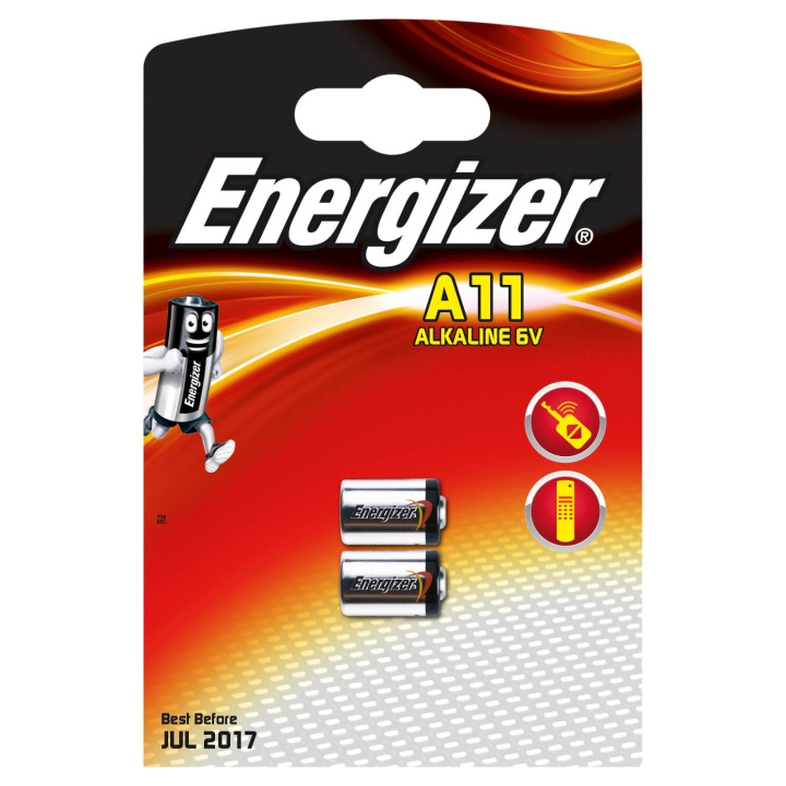 Energizer Batteri A11/E11A Alkaline 2-pak i gruppen HJEMMEELEKTRONIK / Batterier og opladere / Batterier / Andet hos TP E-commerce Nordic AB (C01583)