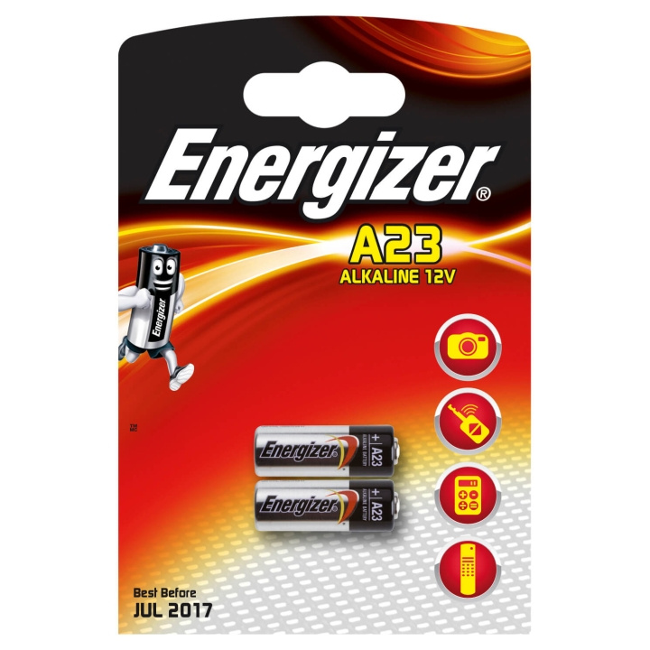 Energizer Batteri A23/E23A Alkaline 2-pak i gruppen HJEMMEELEKTRONIK / Batterier og opladere / Batterier / Andet hos TP E-commerce Nordic AB (C01584)
