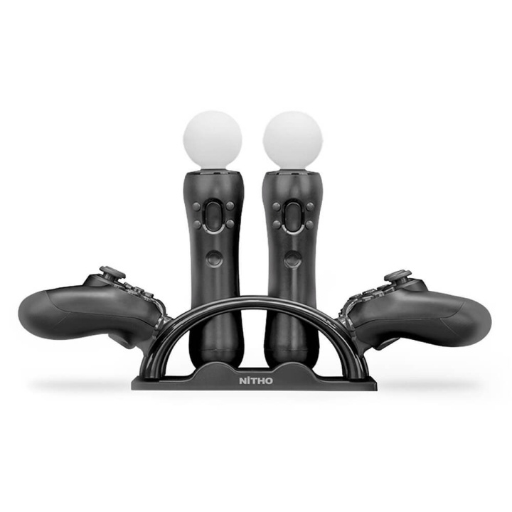 NITHO Ladestation PS4 PS Move i gruppen HJEMMEELEKTRONIK / Spilkonsoller og tilbehør / Sony PlayStation 4 / Tilbehør hos TP E-commerce Nordic AB (C01643)