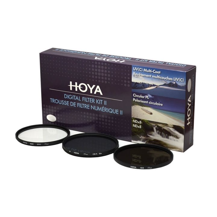 Hoya Filterkit UV(C) Pol.Circ. NDx8 62mm i gruppen HJEMMEELEKTRONIK / Foto og video / Fotografi udstyr / Kamera filtre / Polariserende filtre hos TP E-commerce Nordic AB (C01708)