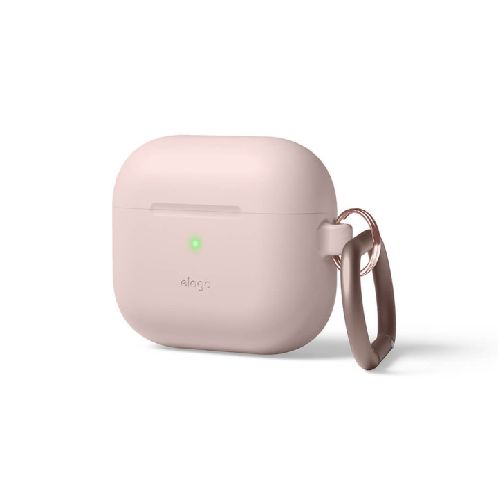 Elago AirPod 3 Hang Silikoneetui Sand Pink i gruppen HJEMMEELEKTRONIK / Lyd & billede / Hovedtelefoner & Tilbehør / Tilbehør hos TP E-commerce Nordic AB (C01821)