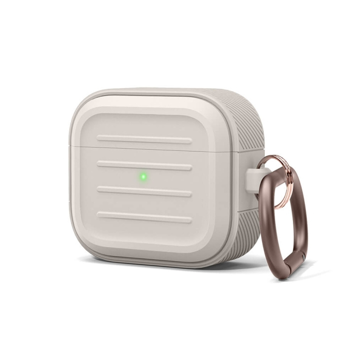 Elago AirPod 3 Armor Hang Case Stone i gruppen HJEMMEELEKTRONIK / Lyd & billede / Hovedtelefoner & Tilbehør / Tilbehør hos TP E-commerce Nordic AB (C01828)