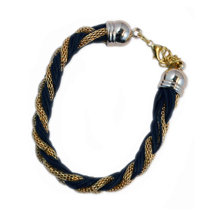 Armband Braided Gold Black i gruppen SPORT, FRITID & HOBBY / Accessories / Øvrige accessories hos TP E-commerce Nordic AB (C01919)