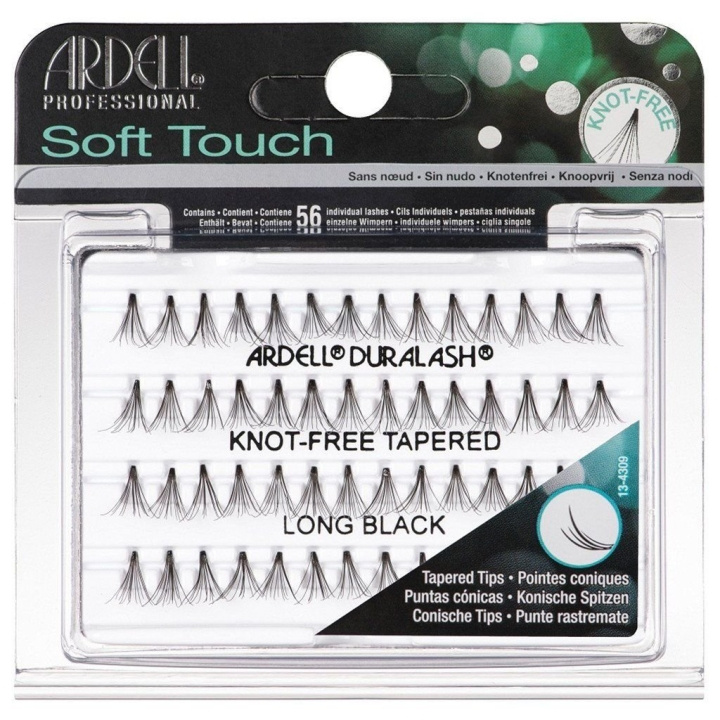 Ardell Soft Touch Individual Knot-Free Tapered Long Black i gruppen SKØNHED & HELSE / Makeup / Øjne og øjenbryn / Falske øjenvipper hos TP E-commerce Nordic AB (C01970)