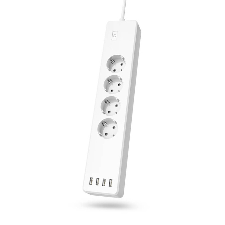 Hama WiFi Power strip 4-way Overload Protection i gruppen HJEM, HUS & HAVE / Elektricitet & Belysning / Stikdåse hos TP E-commerce Nordic AB (C02190)