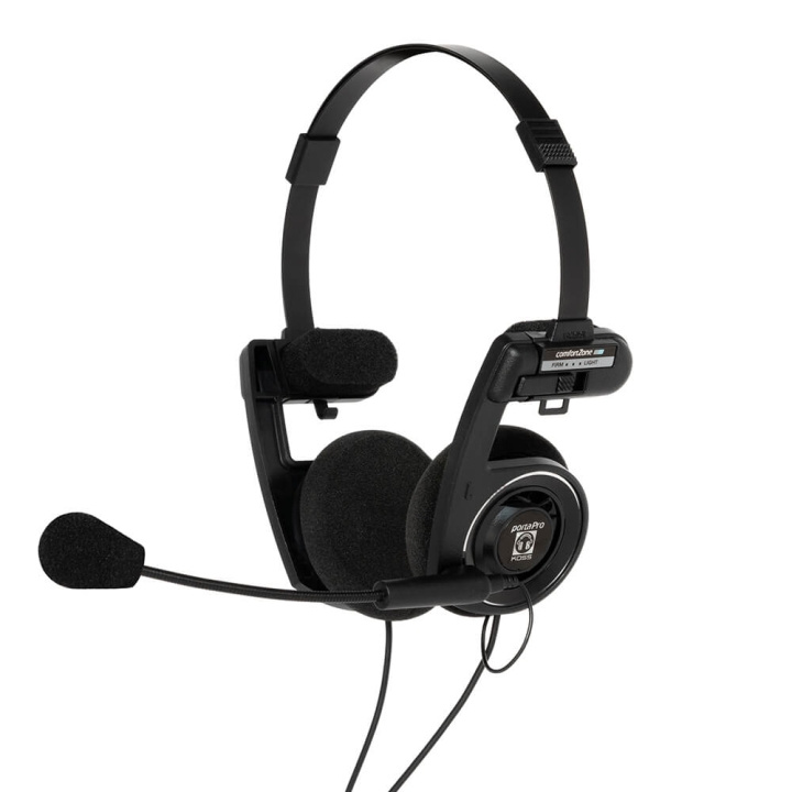 Koss Hovedtelefon PortaPro Communication Headset On-Ear Mic Sort i gruppen COMPUTERTILBEHØR / Computer Tilbehør / Headset hos TP E-commerce Nordic AB (C02222)