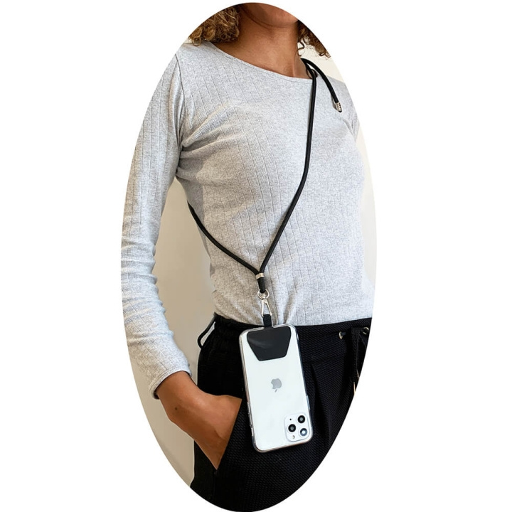 Onsala Neck Strap Universal Sort i gruppen SMARTPHONES & TABLETS / Øvrigt tilbehør / Andet hos TP E-commerce Nordic AB (C02241)