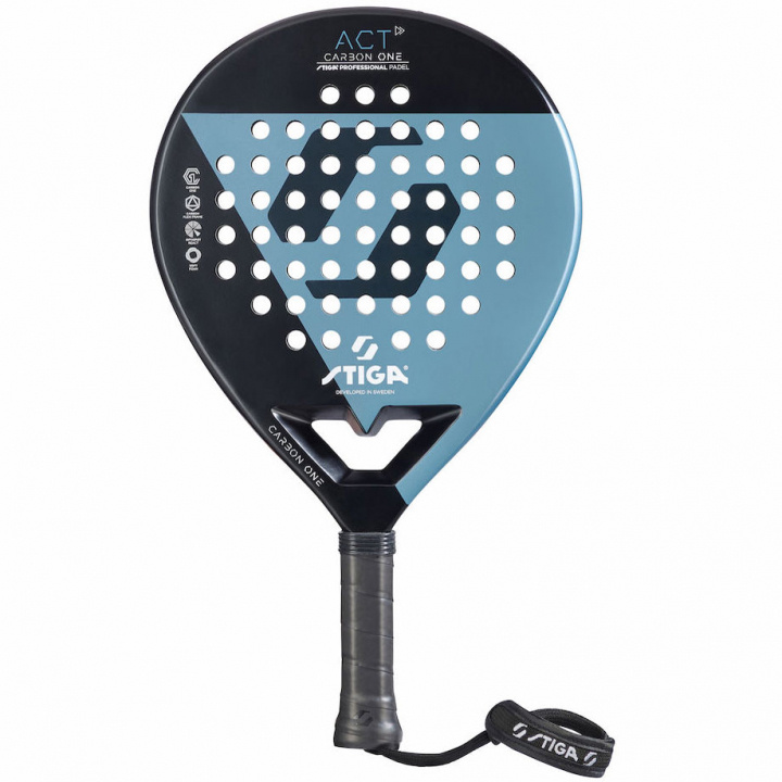 Stiga ACT Padelracket Svart/Blå i gruppen SPORT, FRITID & HOBBY / Sportsudstyr / Padel ketcher hos TP E-commerce Nordic AB (C02281)