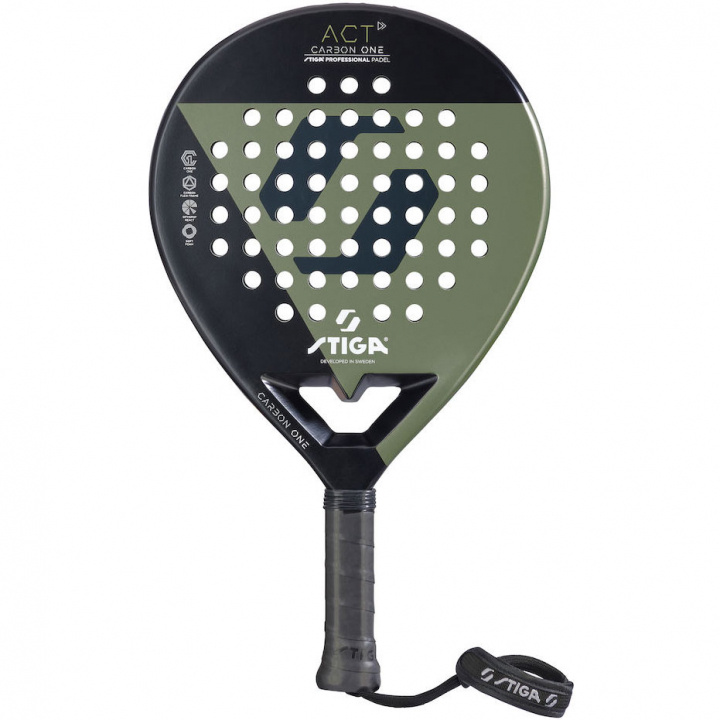 Stiga ACT Padelracket Svart/Grön i gruppen SPORT, FRITID & HOBBY / Sportsudstyr / Padel ketcher hos TP E-commerce Nordic AB (C02282)