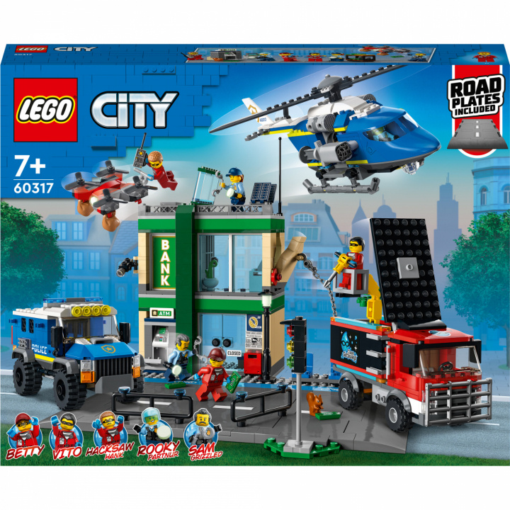 Lego City Police - Polisjakt vid banken i gruppen LEGETØJ, BØRN & BABY / Legetøj / Bygge legesager / Lego hos TP E-commerce Nordic AB (C02309)