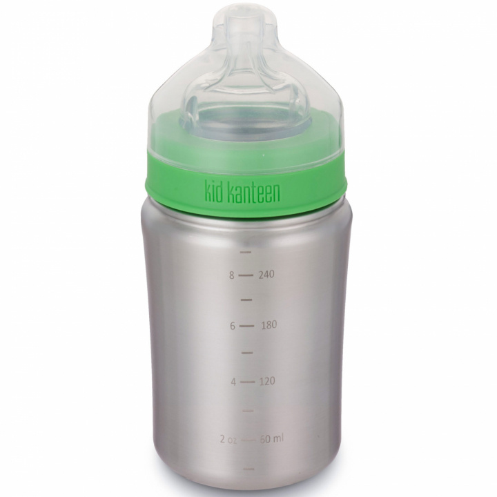 Klean Kanteen Baby Bottle 266ml Brushed Stainless i gruppen LEGETØJ, BØRN & BABY / Mad & Drikke / Sutteflasker og tilbehør hos TP E-commerce Nordic AB (C02376)