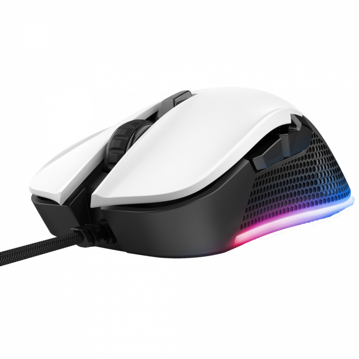 Trust GXT 922W Ybar Gaming Mouse, Vit i gruppen COMPUTERTILBEHØR / Mus og tastatur / Mus / Gaming hos TP E-commerce Nordic AB (C02399)