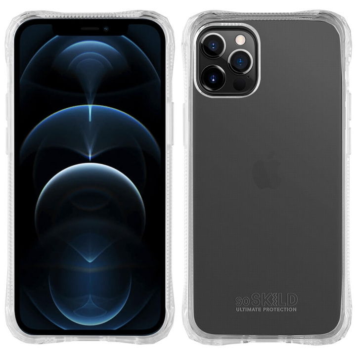 SoSkild Impact Case Absorb 2.0 iPhone 13 Pro Max Transparent i gruppen SMARTPHONES & TABLETS / Mobil Beskyttelse / Apple / iPhone 13 Pro Max / Cover hos TP E-commerce Nordic AB (C02437)