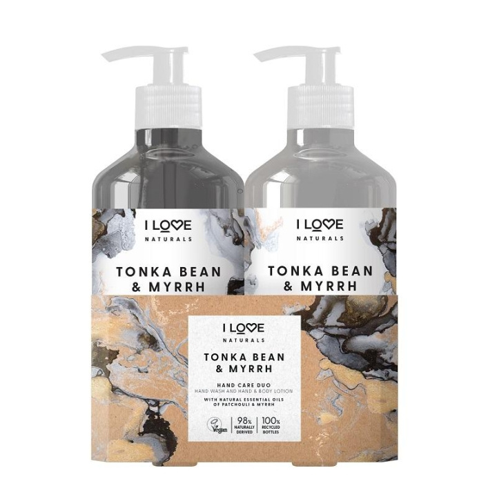 Giftset I Love Naturals Hand Care Duo Tonka Bean & Myrrh i gruppen SKØNHED & HELSE / Manicure / pedicure / Håndcreme hos TP E-commerce Nordic AB (C02781)