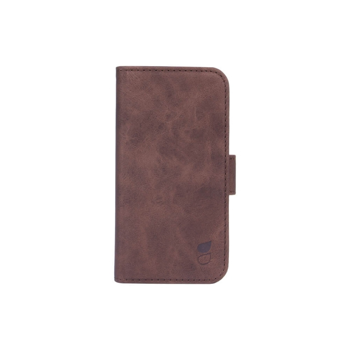 Gear Mobile Wallet Brown Nubuck PU iPhone 12 Mini i gruppen SMARTPHONES & TABLETS / Mobil Beskyttelse / Apple / iPhone 12 Mini / Cover hos TP E-commerce Nordic AB (C02800)