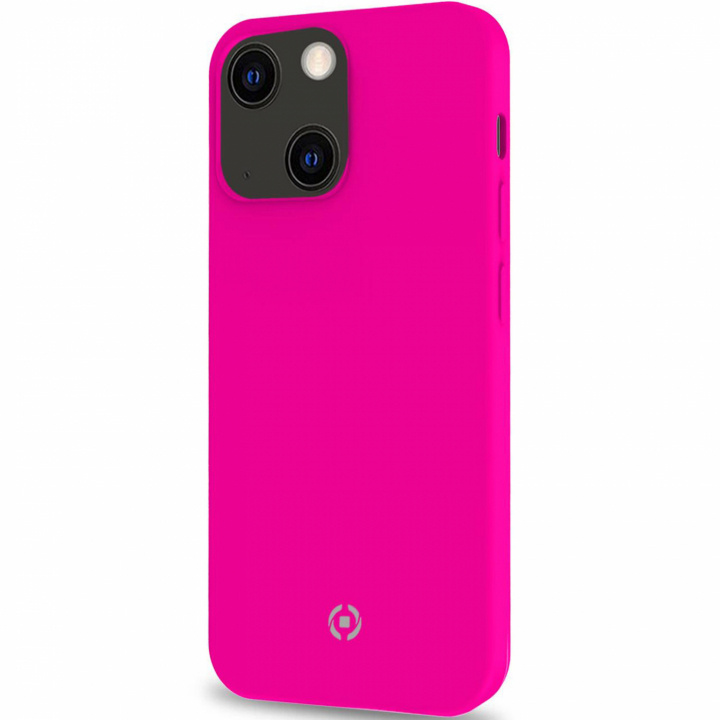 Celly Cromo Soft rubber case iPhone 13, Fluo Pink i gruppen SMARTPHONES & TABLETS / Mobil Beskyttelse / Apple / iPhone 13 / Cover hos TP E-commerce Nordic AB (C02813)
