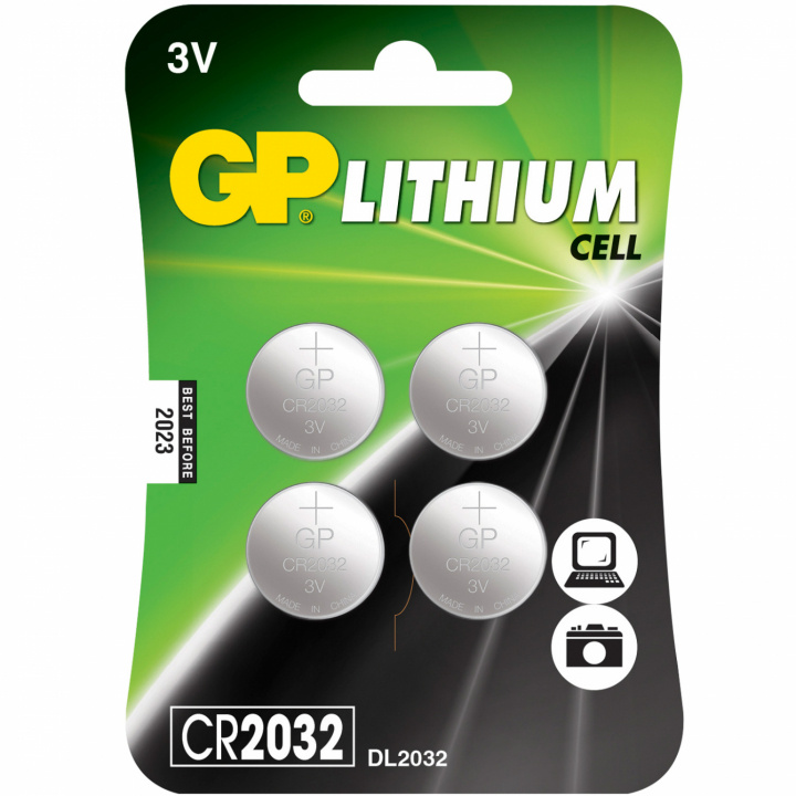 CR2032 3V Knappcell 4-pack i gruppen HJEMMEELEKTRONIK / Batterier og opladere / Batterier / Knapcelle hos TP E-commerce Nordic AB (C02828)