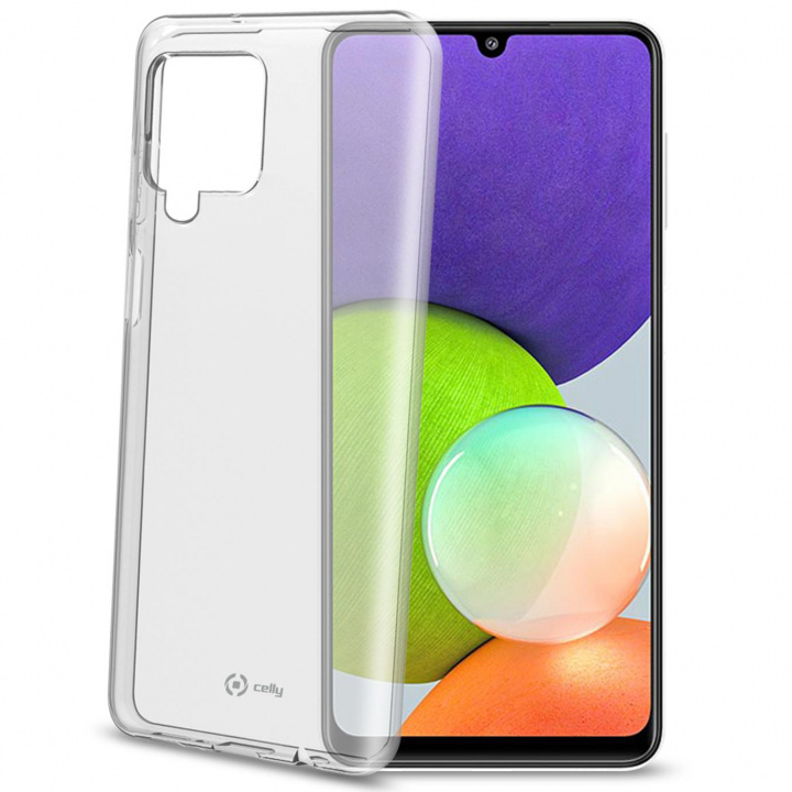 Celly Gelskin TPU Cover Galaxy A22 4G, Transparent i gruppen SMARTPHONES & TABLETS / Mobil Beskyttelse / Samsung hos TP E-commerce Nordic AB (C02914)