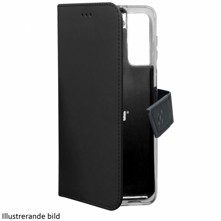 Celly Wallet Case Galaxy S22 Ultra, Svart i gruppen SMARTPHONES & TABLETS / Mobil Beskyttelse / Samsung hos TP E-commerce Nordic AB (C02919)