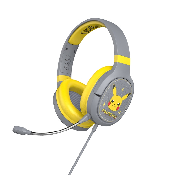 Pokemon Pikachu Gaming-Headset, Over Ear, Bom-mikrofon i gruppen COMPUTERTILBEHØR / GAMING / Headset hos TP E-commerce Nordic AB (C02977)