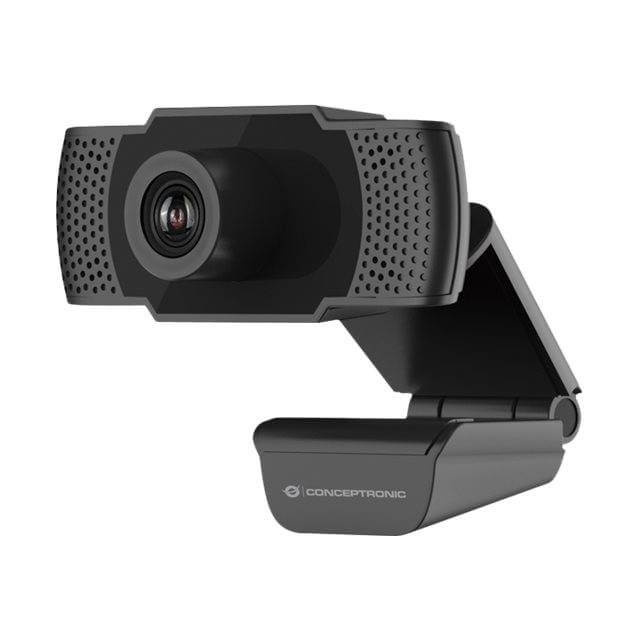 Conceptronic Webbkamera Amdis 1080P HD Mikrofon i gruppen COMPUTERTILBEHØR / Computer Tilbehør / Webkameraer hos TP E-commerce Nordic AB (C02982)