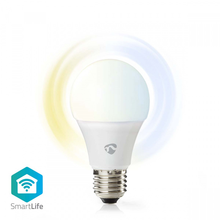 Nedis SmartLife LED-Pære | Wi-Fi | E27 | 806 lm | 9 W | Varm til kølig hvid | 2700 - 6500 K | Android™ / IOS | Pære | 1 stk i gruppen HJEM, HUS & HAVE / Smart hjem / Smart belysning hos TP E-commerce Nordic AB (C03304)