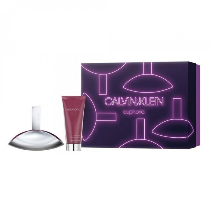 Giftset Calvin Klein Euphoria Edp 100ml + Body lotion 100ml i gruppen SKØNHED & HELSE / Gaveæske / Gaveæske til hende hos TP E-commerce Nordic AB (C03353)