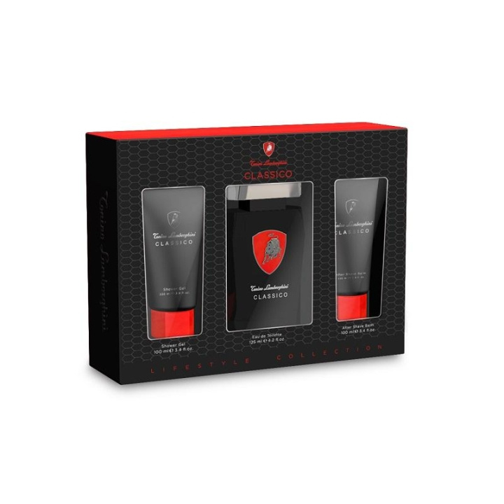 Giftset Lamborghini Classico Edt 125ml + Shower Gel 100ml + Aftershave Balm 100ml i gruppen SKØNHED & HELSE / Gaveæske / Gaveæske til ham hos TP E-commerce Nordic AB (C03354)